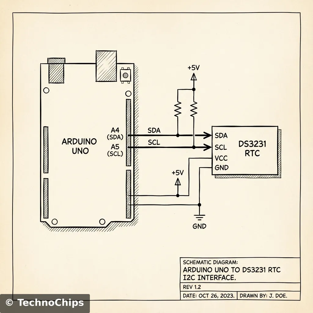 Schematic Overview: Arduino + RTC + LCD