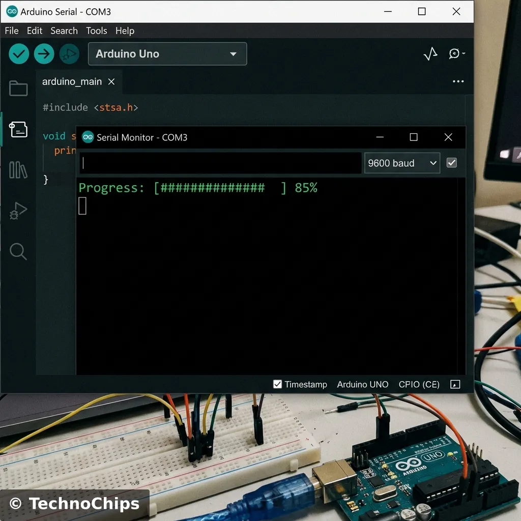 Serial Monitor Progress Bar