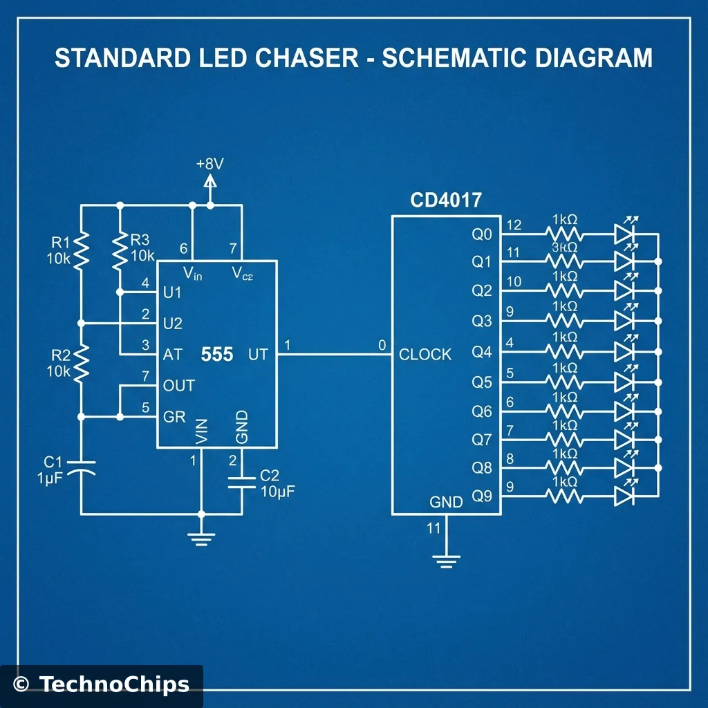 Simple Chaser Schematic