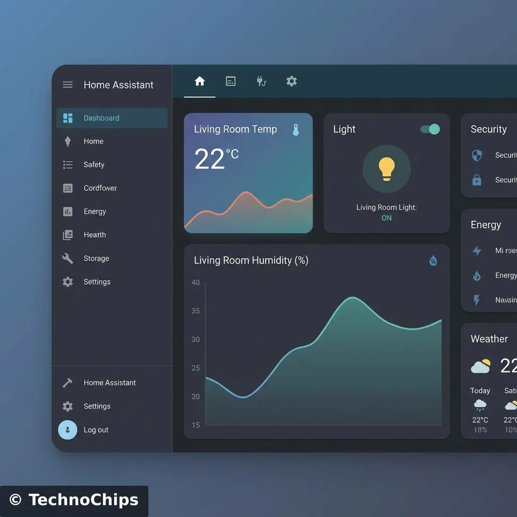 Smart Home Dashboard Mockup