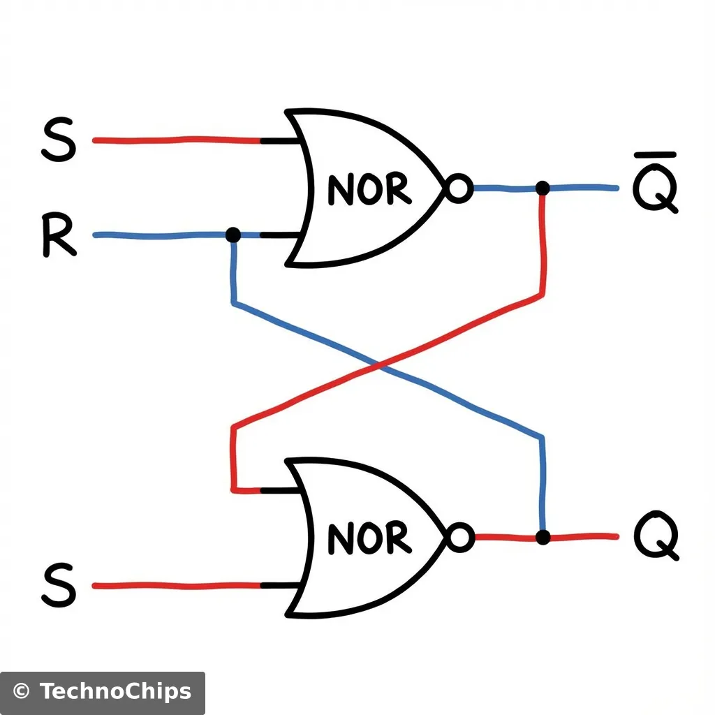 SR Latch Internal Schematic