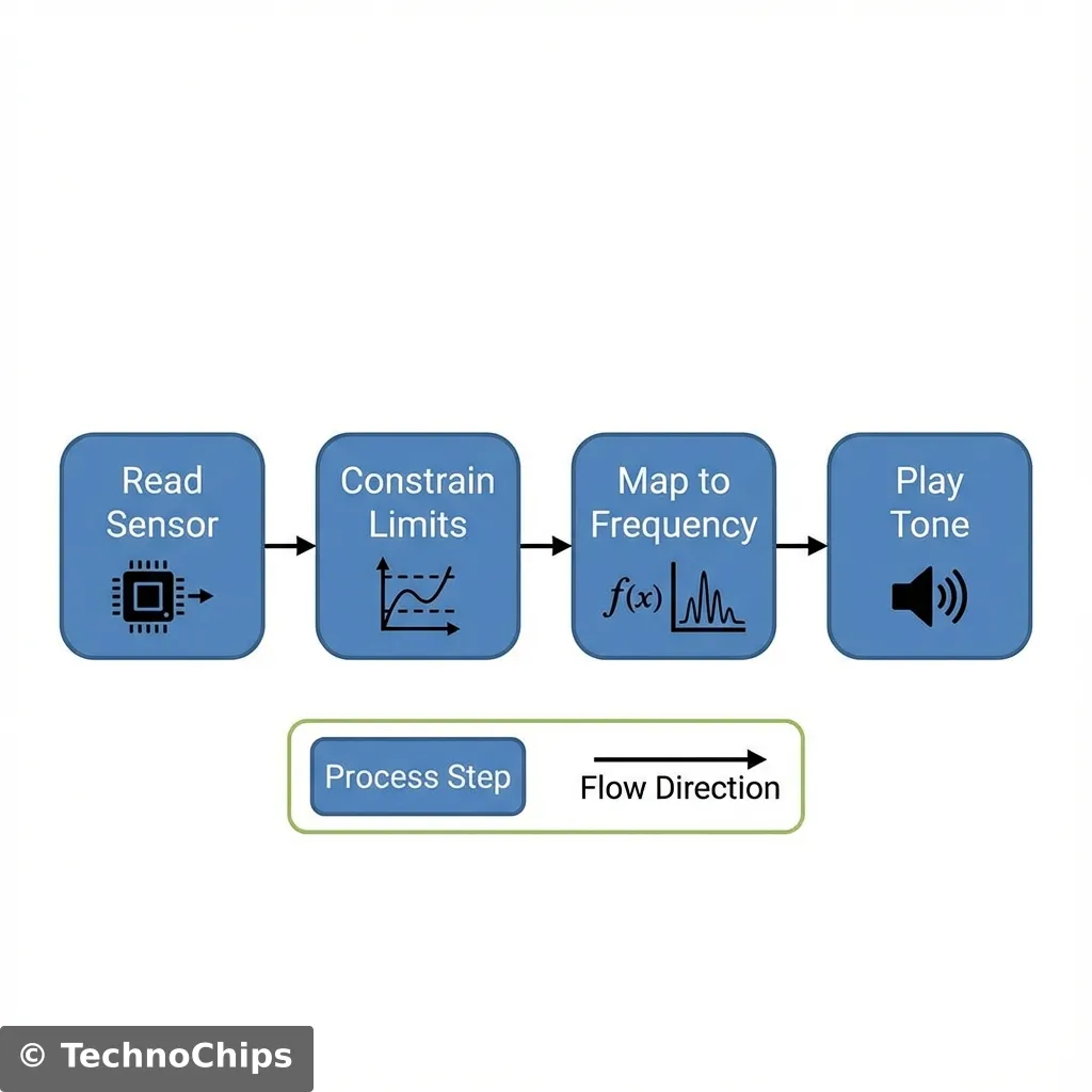 Flowchart: Theremin Logic