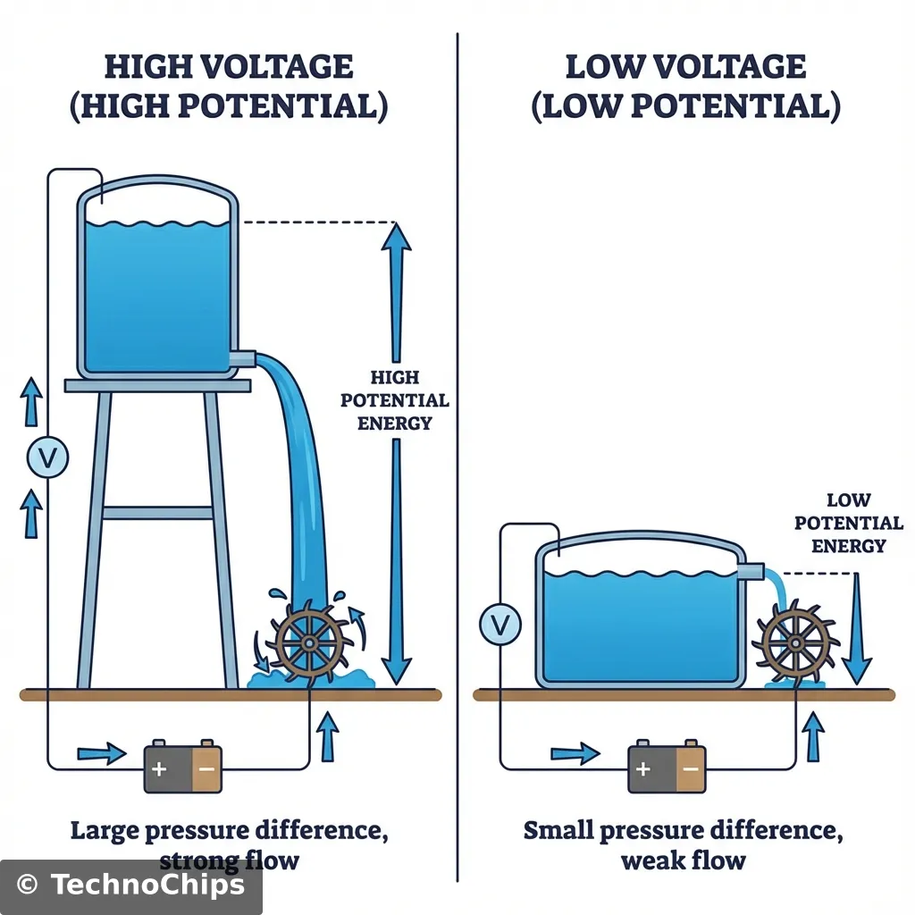 Voltage Water Tank Analogy